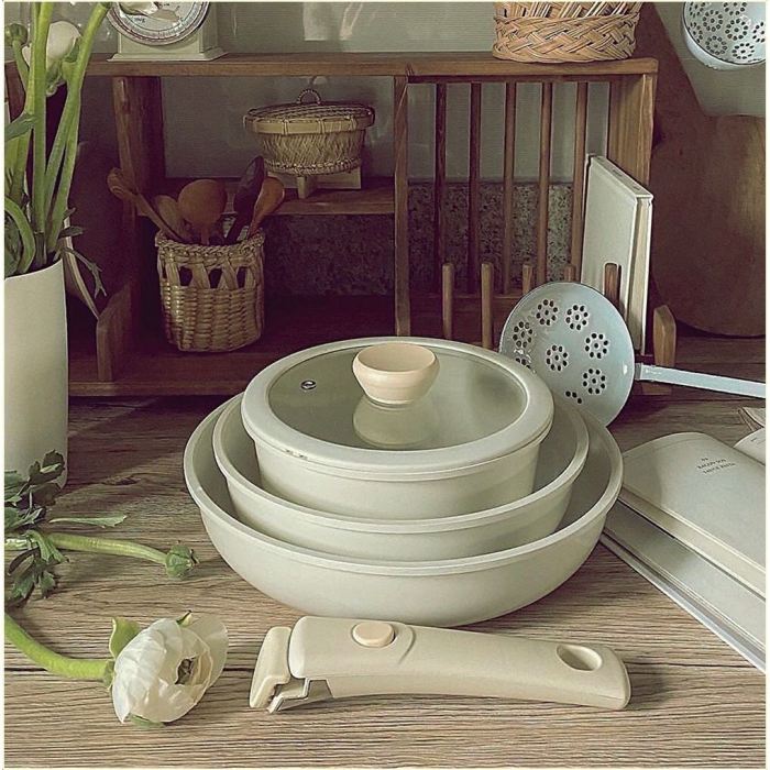 Detachable Handle Cookware Non Stick Pan Nonstick Wok Induction Aesthetic Korean Japanese ... Detachable Handle Cookware Non Stick Pan Nonstick Wok Induction Aesthetic Korean Japanese ...